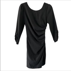 Ark & Co Open Back Ruched and Draped Mini Dress